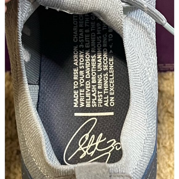 Under Armour Steph Curry Blue UA Charged Spikeless Golf Shoes Size 13 No Box - Picture 7 of 10